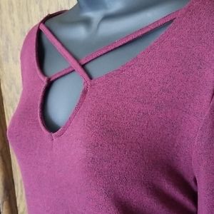 Maroon Top from Maurices
